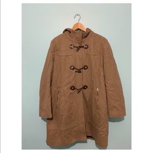 Calvin Klein Brown Hooded Coat XL